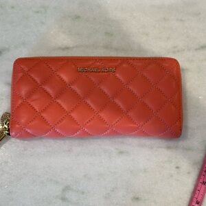 Michael Kors Salmon Colored Wristlet NWOT
